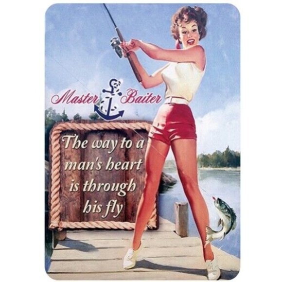 #49 Vintage Bar Metal Tin Signs Sexy Woman Retro Plaque Garage Customization Dec - Picture 1 of 1